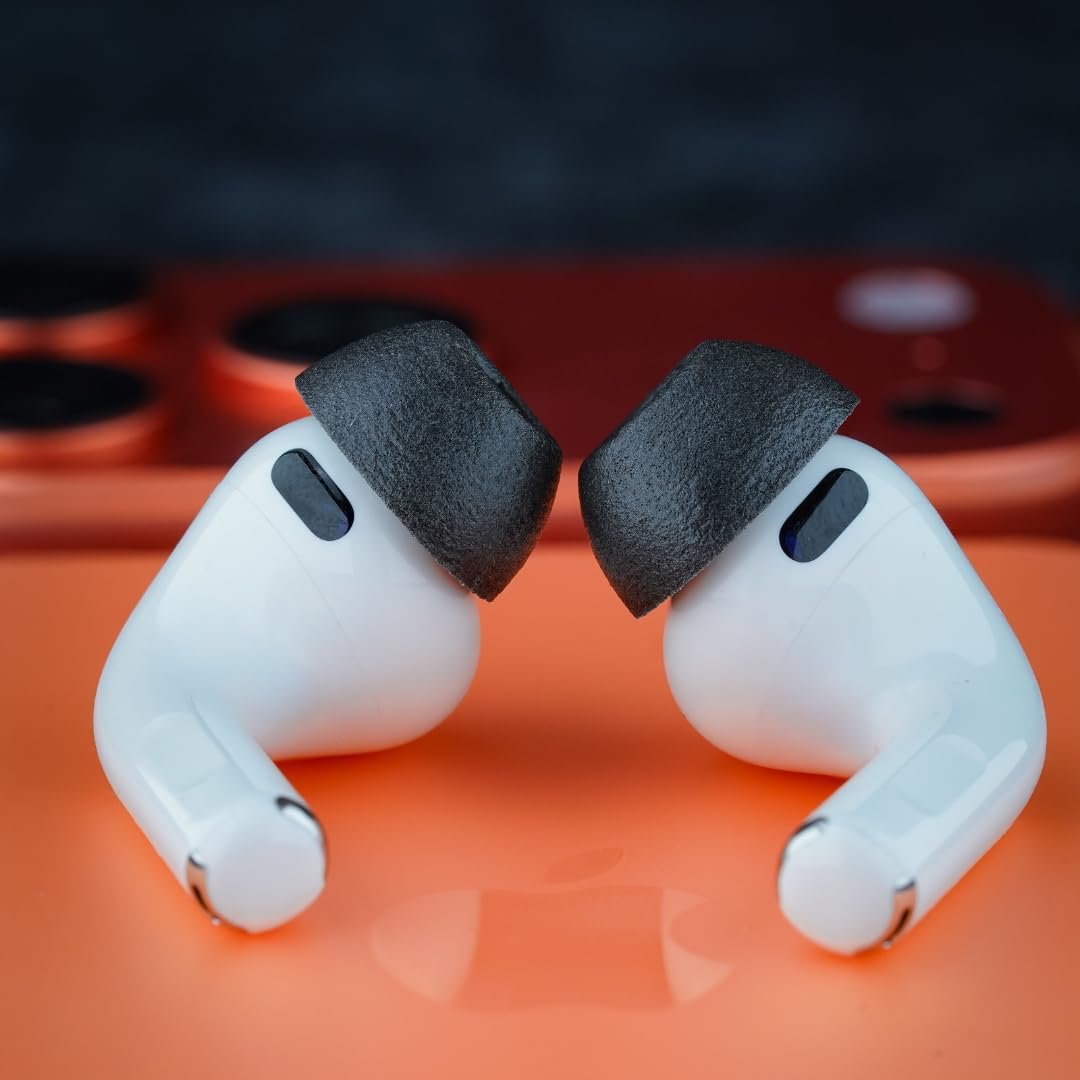 Detalle de Comply TrueGrip – Embouts en mousse à mémoire pour AirPods Pro 3 (Noir, taille L, 3 paires)