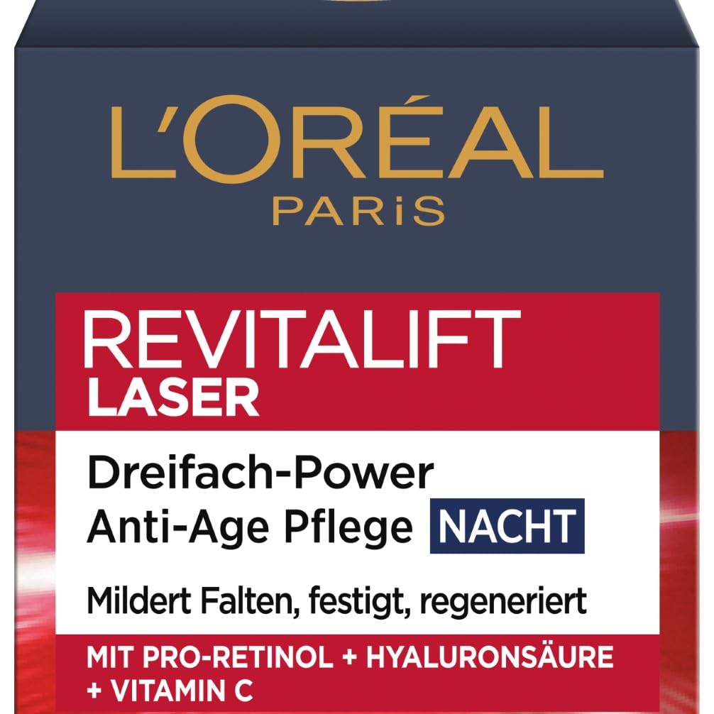 Thumbnail 1 de L’Oréal Paris Revitalift Laser Anti-Aging Nachtcreme – Dreifachwirkung, 50 ml