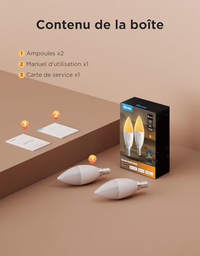 Thumbnail 8 de Govee Ampoule Connectée E14 RGBWW (lot de 2) — Lumière intelligente 450 lm, 4,8 W