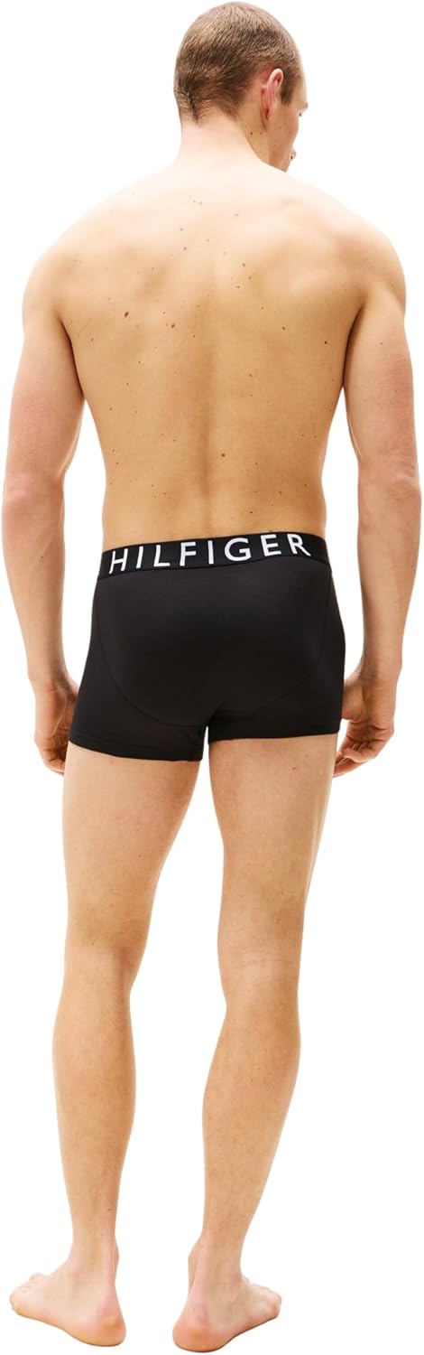 Detalle de Tommy Hilfiger Boxers Lot de 3 Homme avec Ceinture Logo – Confort et style sans couture