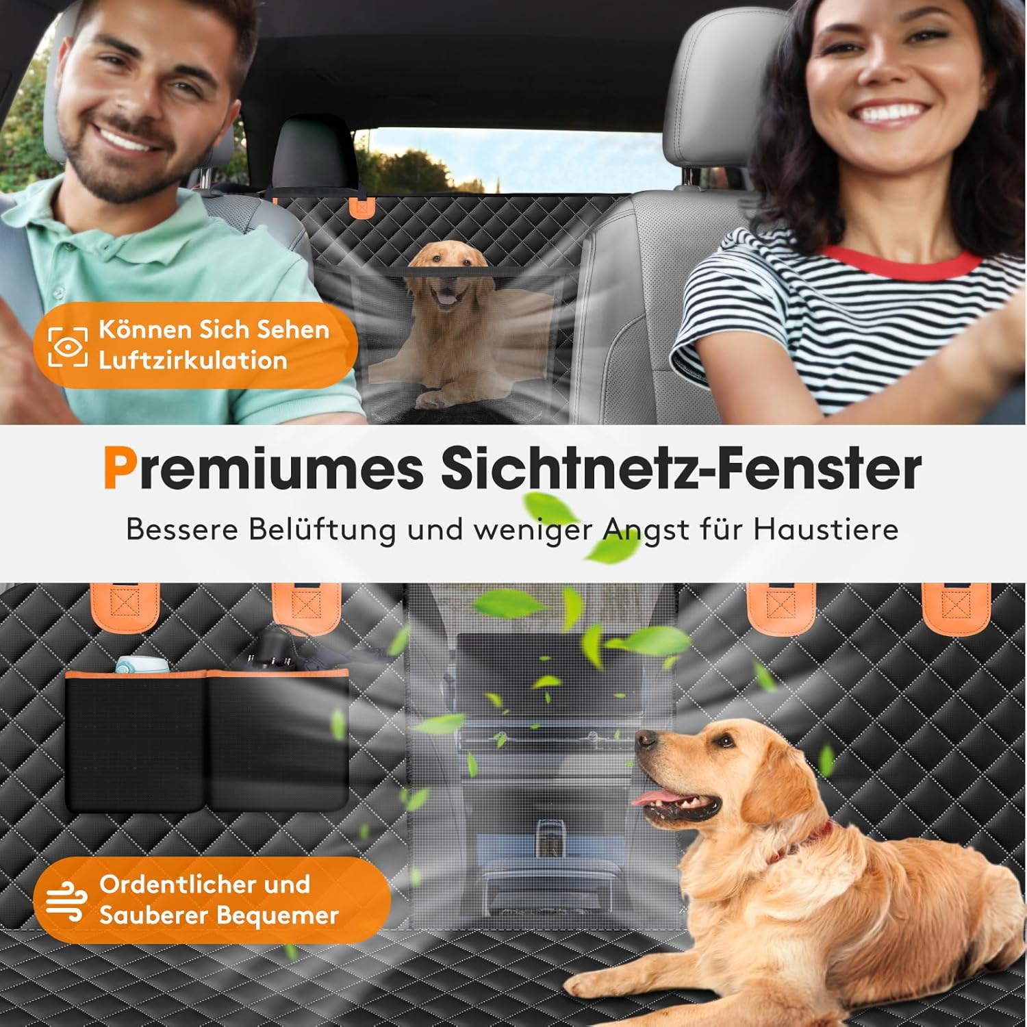 Thumbnail 1 de JOEJOY Hundedecke Rückbank mit Seitenschutz