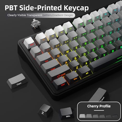 Thumbnail 6 de AJAZZ x Attack Shark X85: teclado mecánico 75% con perilla, conexión triple y hot-swap