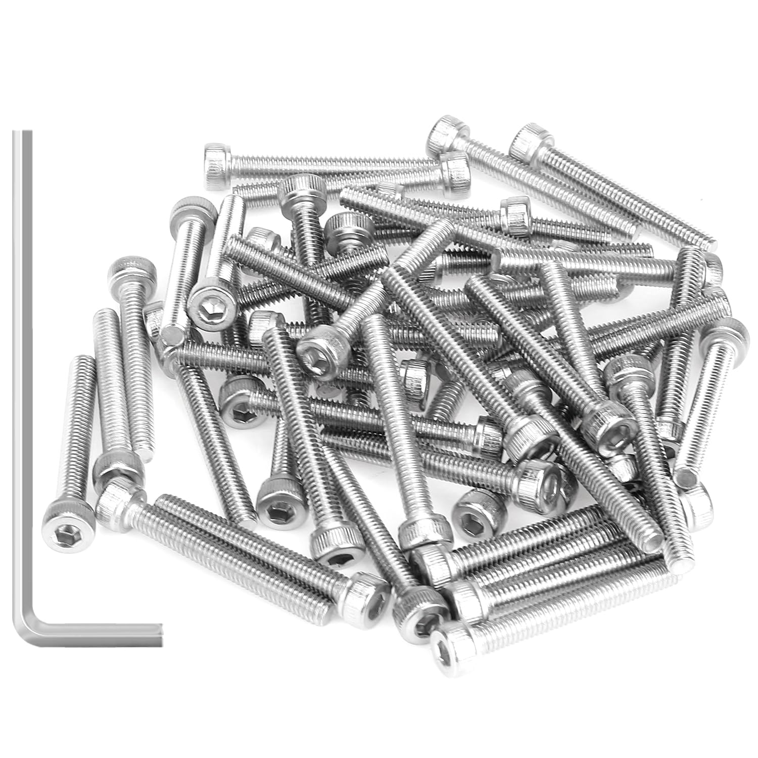 Detalle 2 de Sutemribor Button Head Socket Cap Screws, M4 x 25mm
