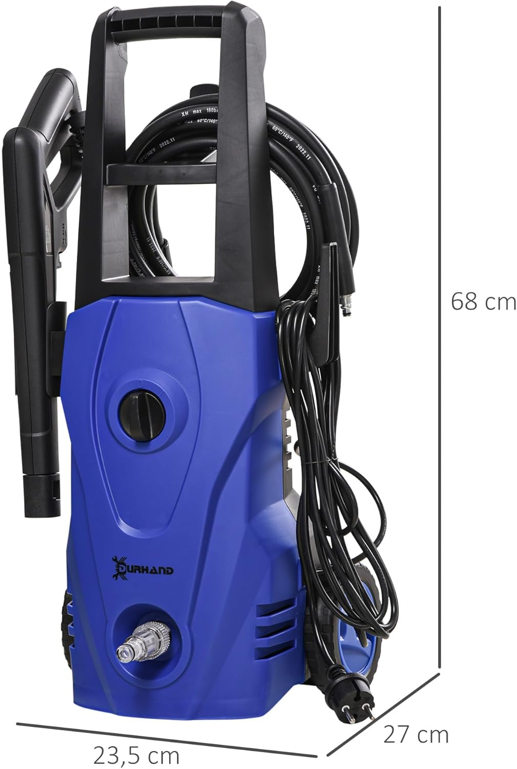 Thumbnail 6 de DURHAND Hidrolimpiadora 1600W 💦 135 Bar, Incluye Cepillo y Jabón