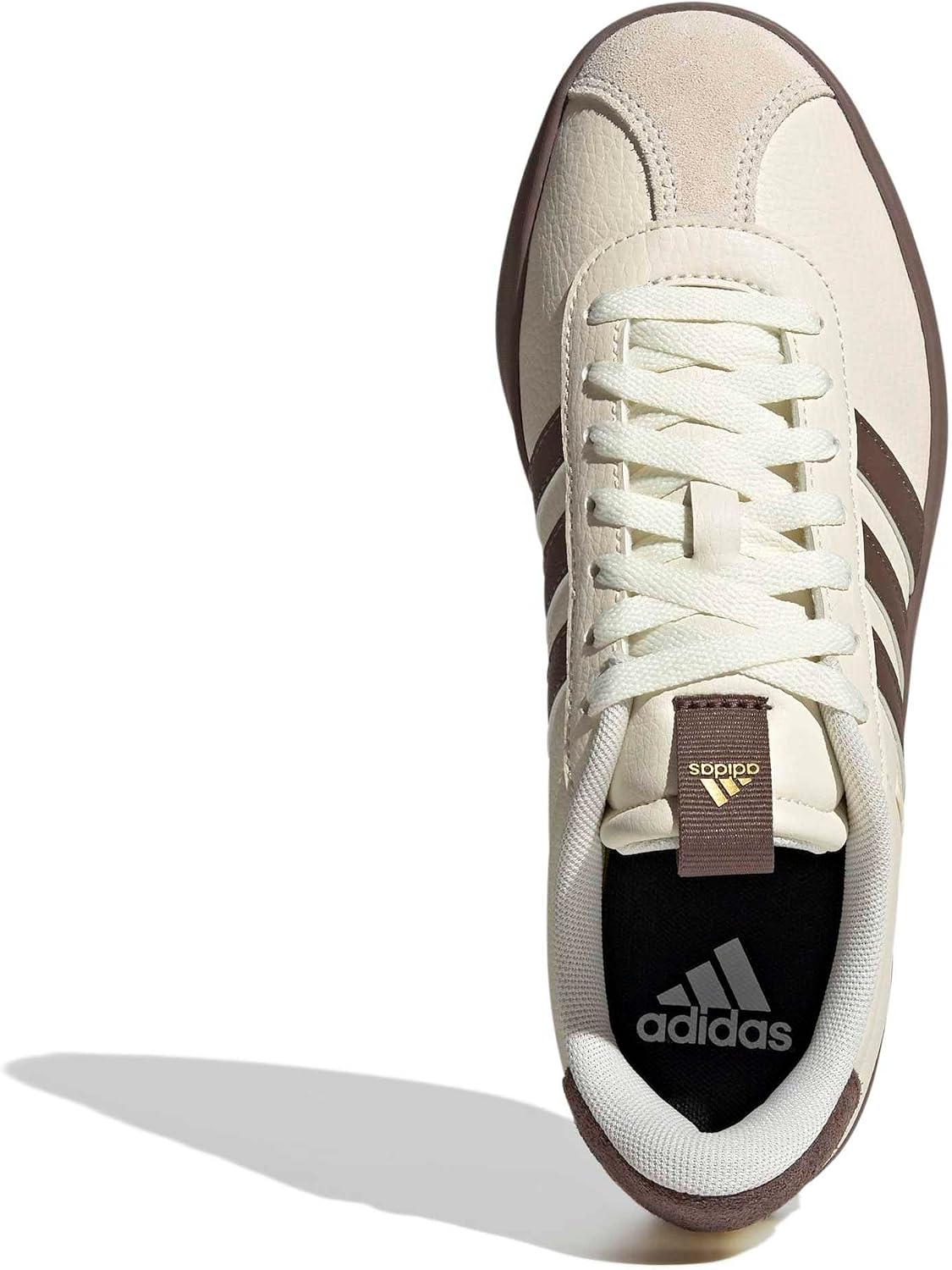 Thumbnail 1 de adidas Damen Vl Court 3.0 Shoes – Off White / Earth Strata / Gold met. (Größe 39 1/3 EU)