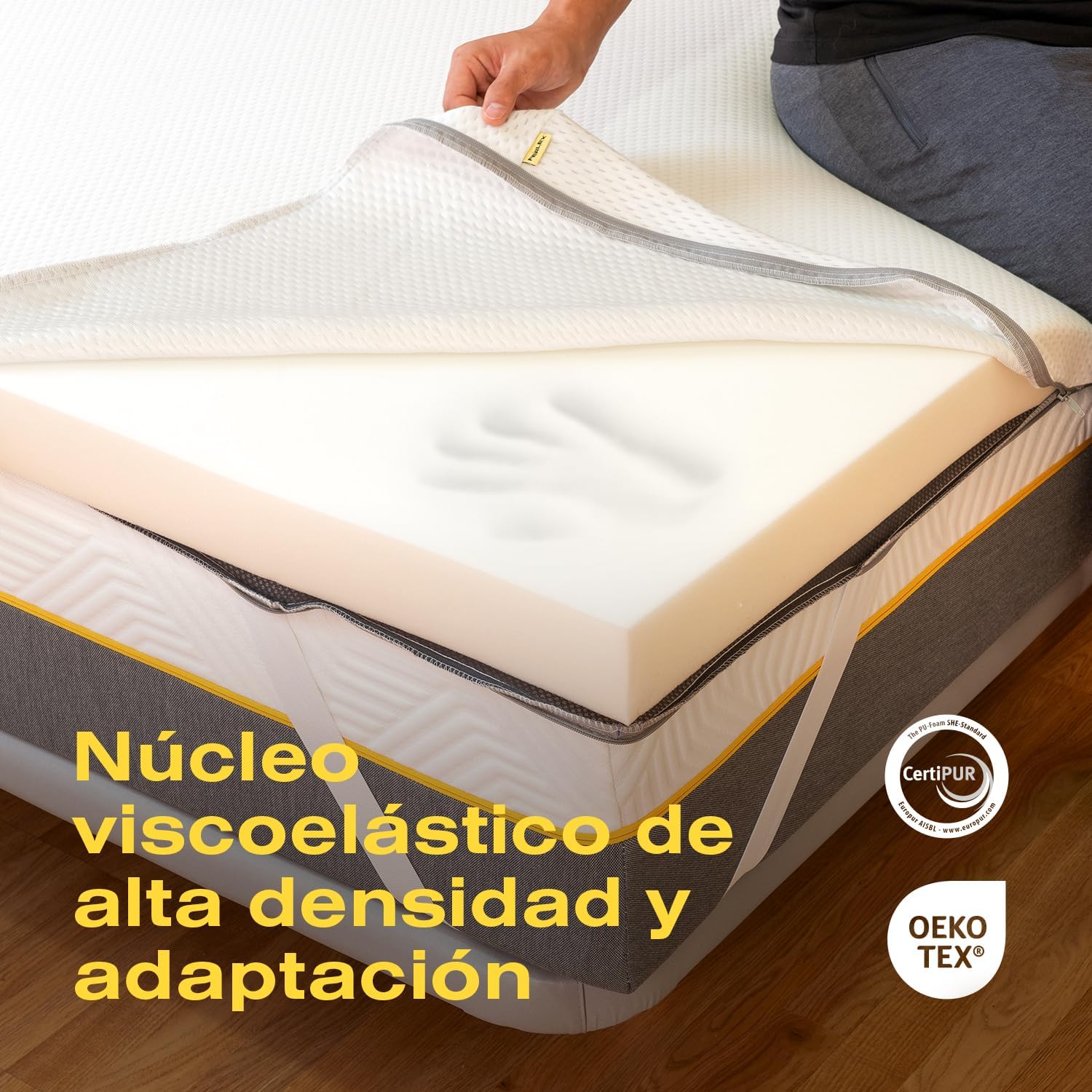 Detalle 2 de Ferlex Topper Viscoelástico 80x190 cm