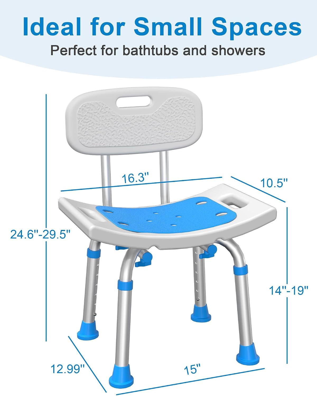 Detalle 2 de HOMLAND Shower Chair 400 lbs