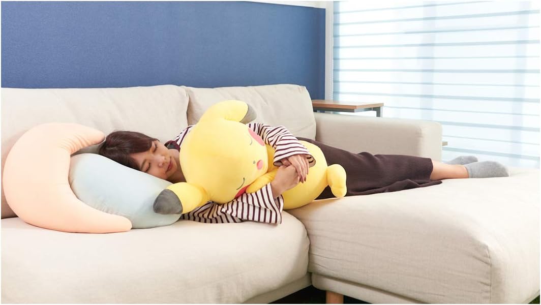 Thumbnail 6 de タカラトミーアーツ ポケットモンスター すやすやフレンド おうちでリラックス ピカチュウ ぬいぐるみ 幅約74cm