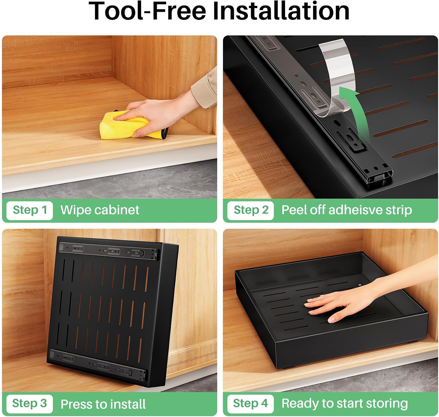 Thumbnail 6 de Pull-Out Cabinet Organizer 20-Inch Wide