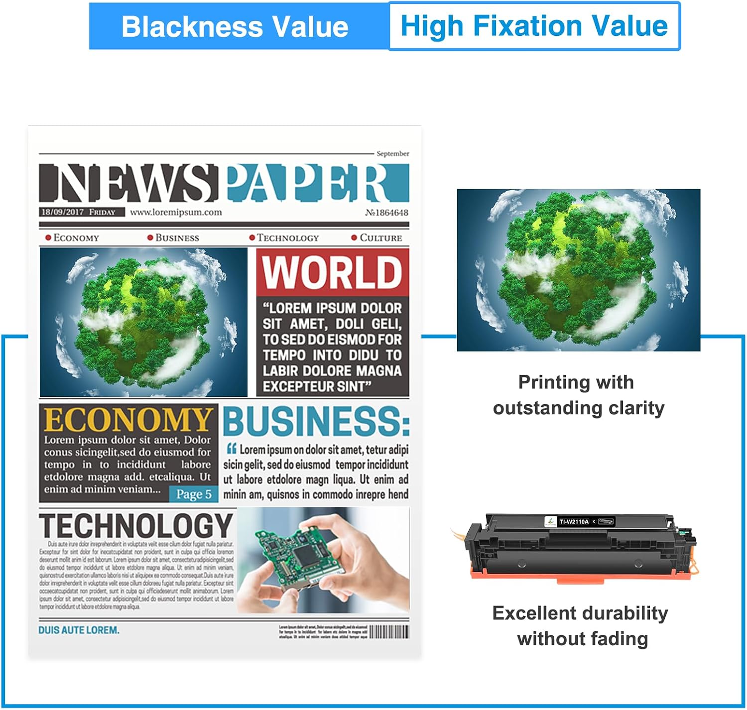Thumbnail 6 de TRUE IMAGE 206A toner cartridges, 5-pack
