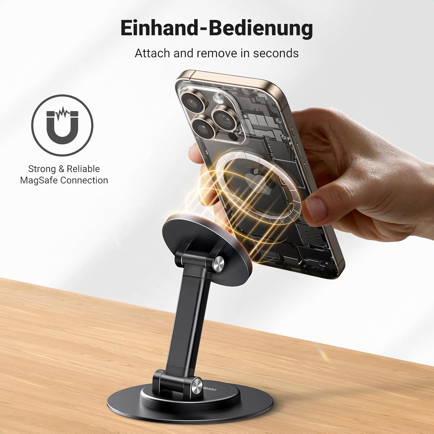 Thumbnail 4 de UGREEN MagSafe Phone Stand 360° Desk Mount