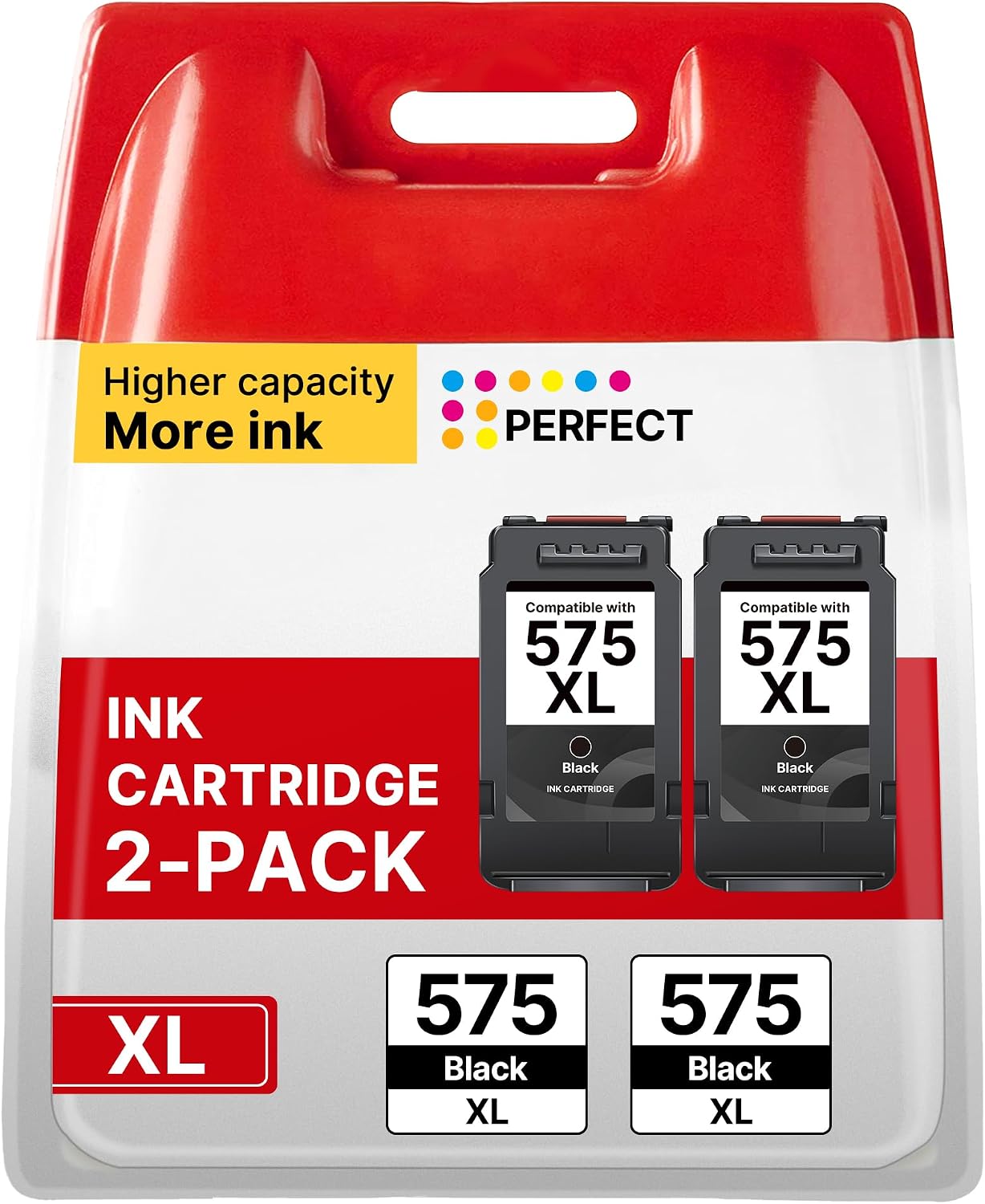 PG-575XL 575XL Black Ink Cartridges – Replacement for Canon PIXMA Series (2 Pack)
