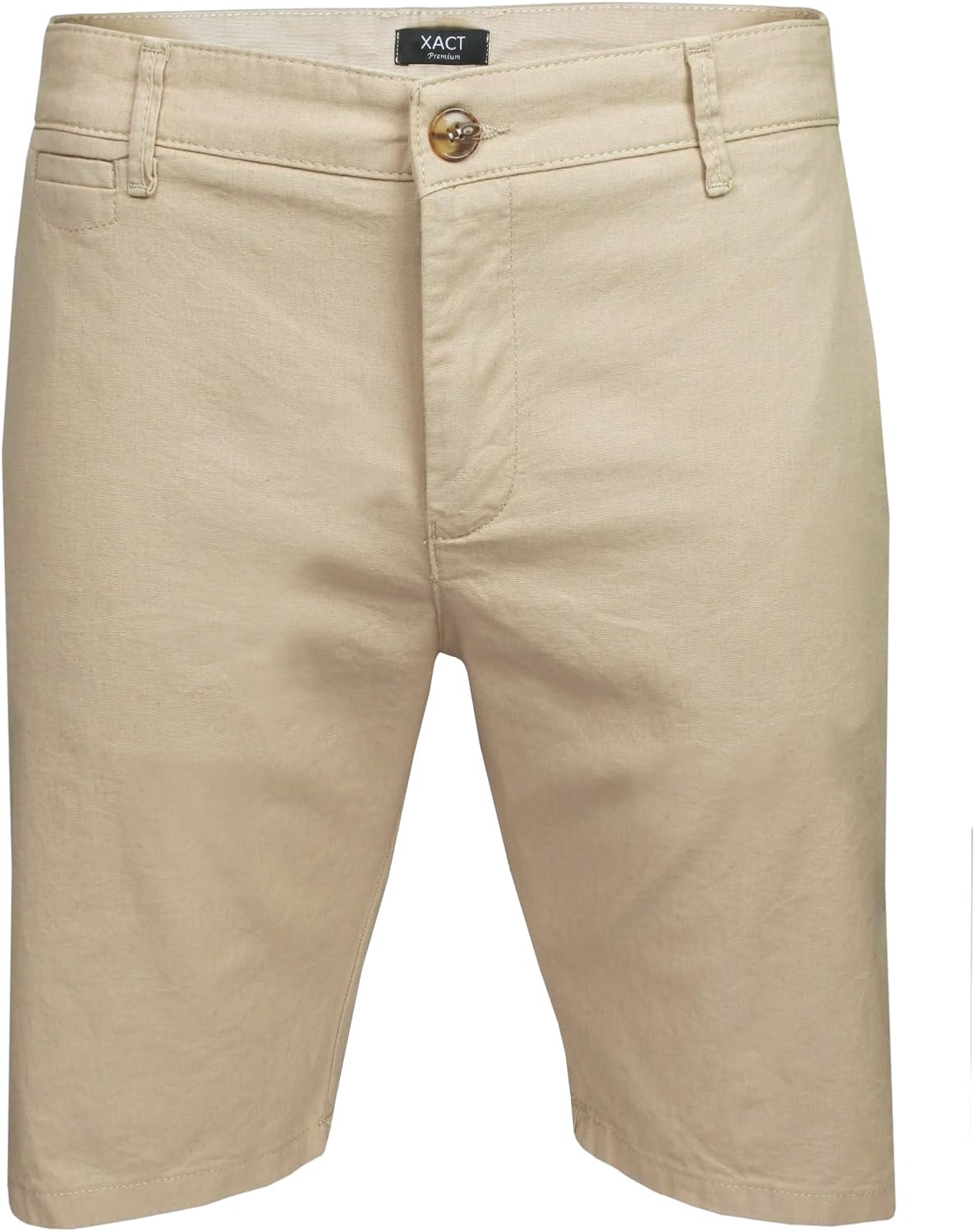 Thumbnail 5 de Xact Mens Linen 9 Inch Tailored Chino Shorts, Regular Fit