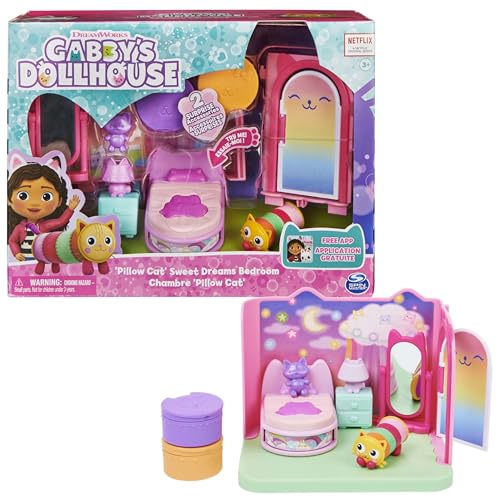 Detalle de Gabby's Dollhouse - La camera da letto di Cuscigatta | Mini playset per la casa delle bambole