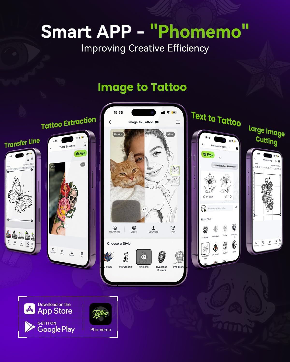 Detalle 2 de Phomemo M08F Plus Tattoo Stencil Printer with Touchscreen & Bluetooth