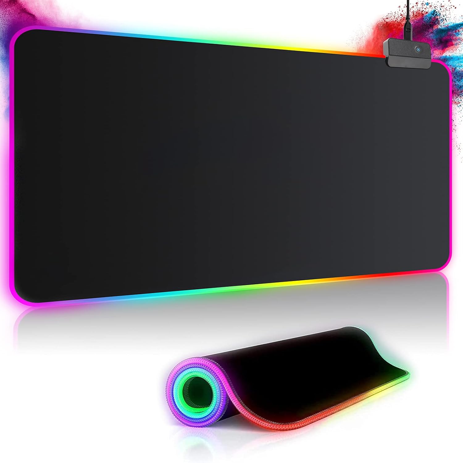 Detalle de Gaming Mauspad RGB 800×300 mm