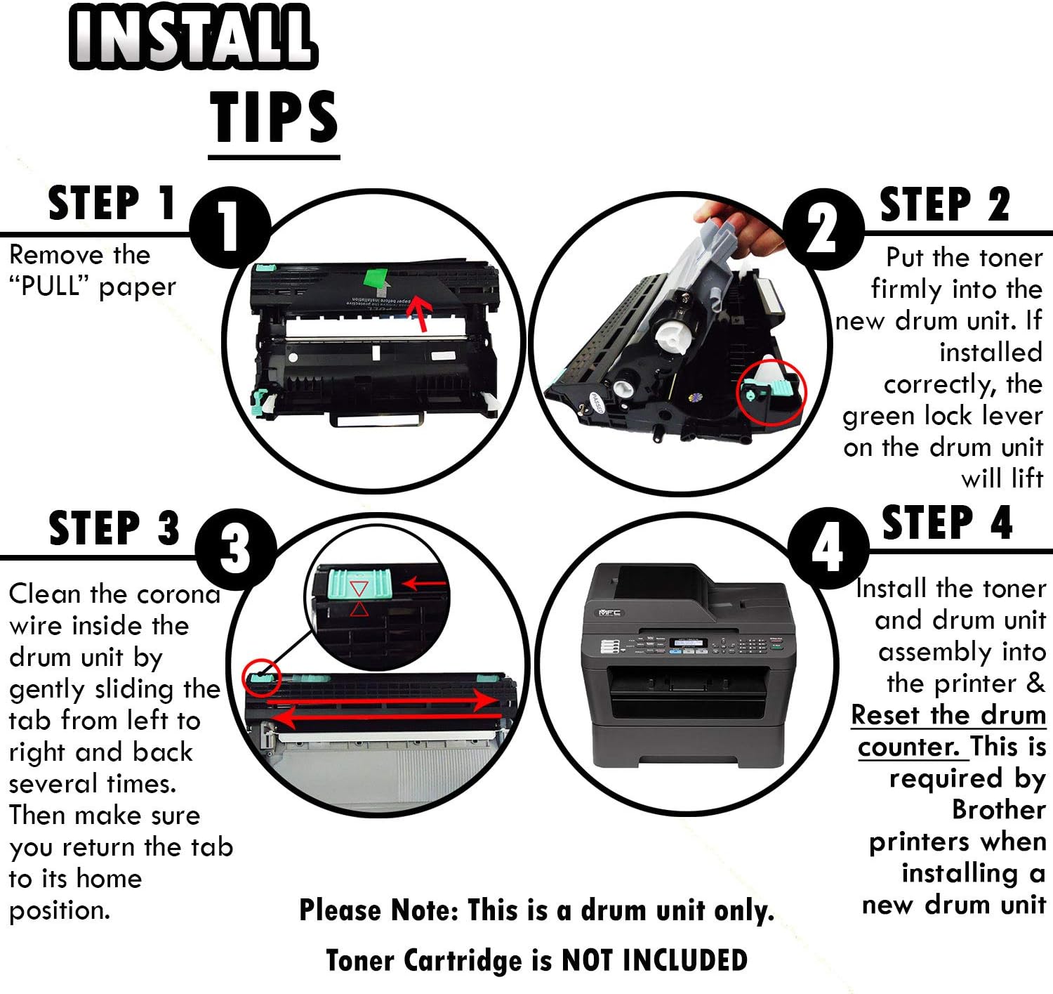 Thumbnail 4 de Inkfirst 2-Pack DR420 Compatible Drum Units for Brother Printers
