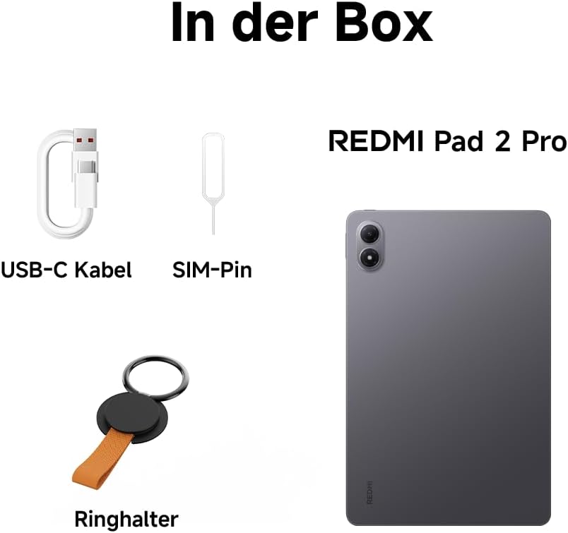 Thumbnail 4 de Xiaomi Redmi Pad 2 Pro 6+128 GB (12,1" 2,5K, 120 Hz) Graphitgrau – Tablet mit großem 12.000-mAh-Akku