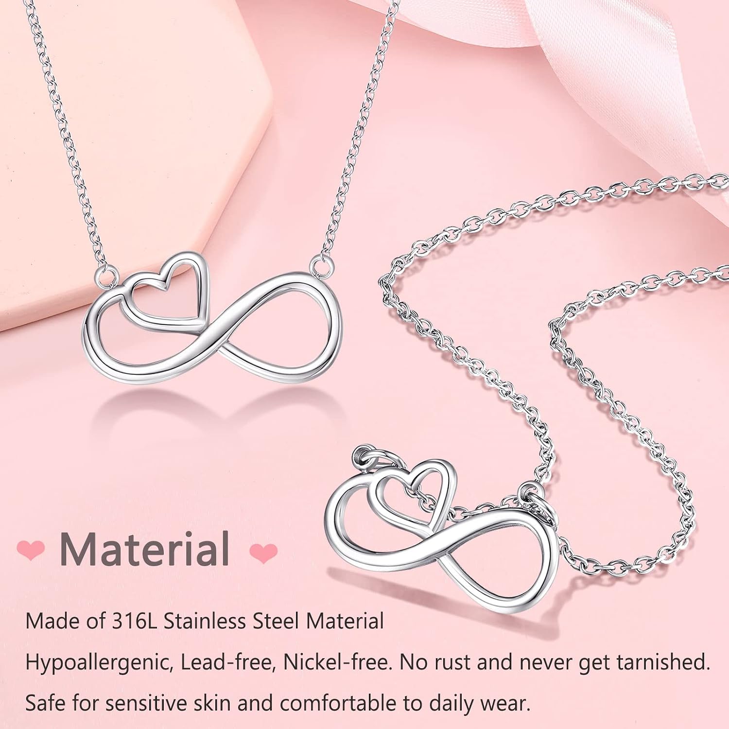 Thumbnail 2 de Dongjiangjin Infinity Heart Necklace
