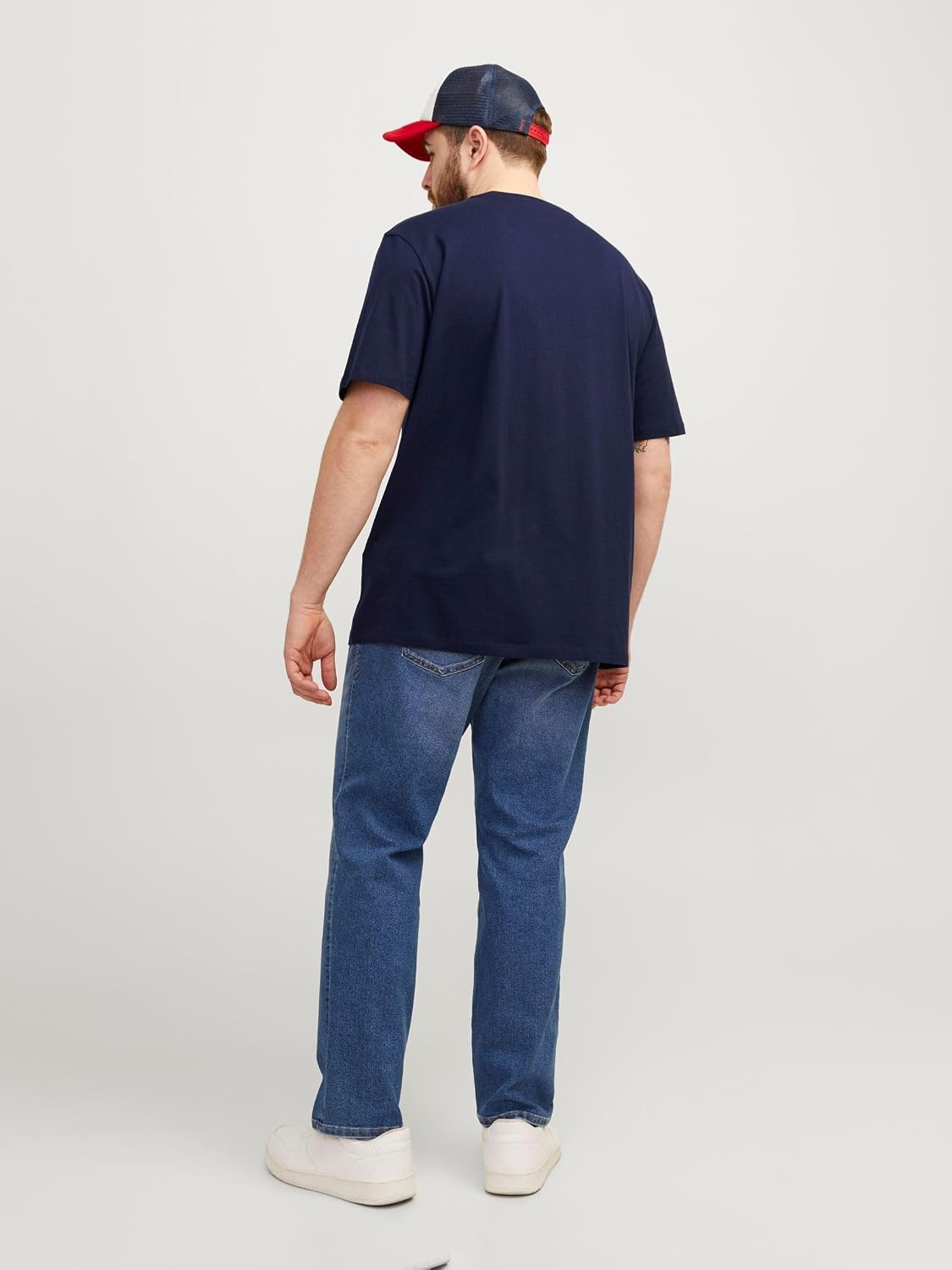 Detalle de JACK & JONES Herren Jjepaulos Tee Ss Crew Neck Noos – T‑Shirt im Casual-Look
