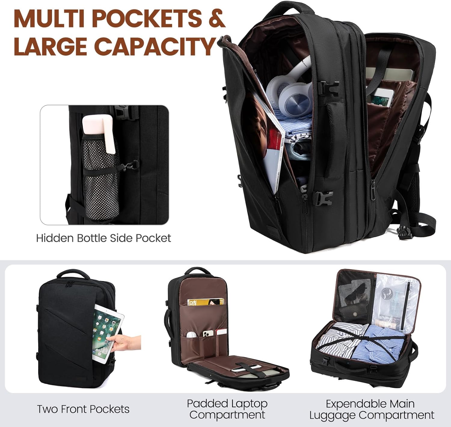 Thumbnail 3 de LOVEVOOK Reise Rucksack 30L Handgepäck