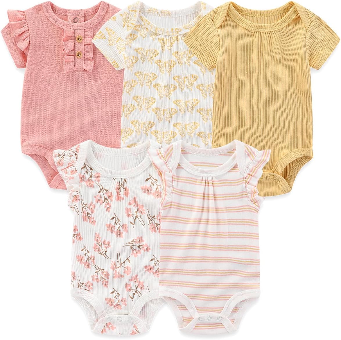 Detalle de MAMIMAKA Newborn Bodysuits 5-Pack