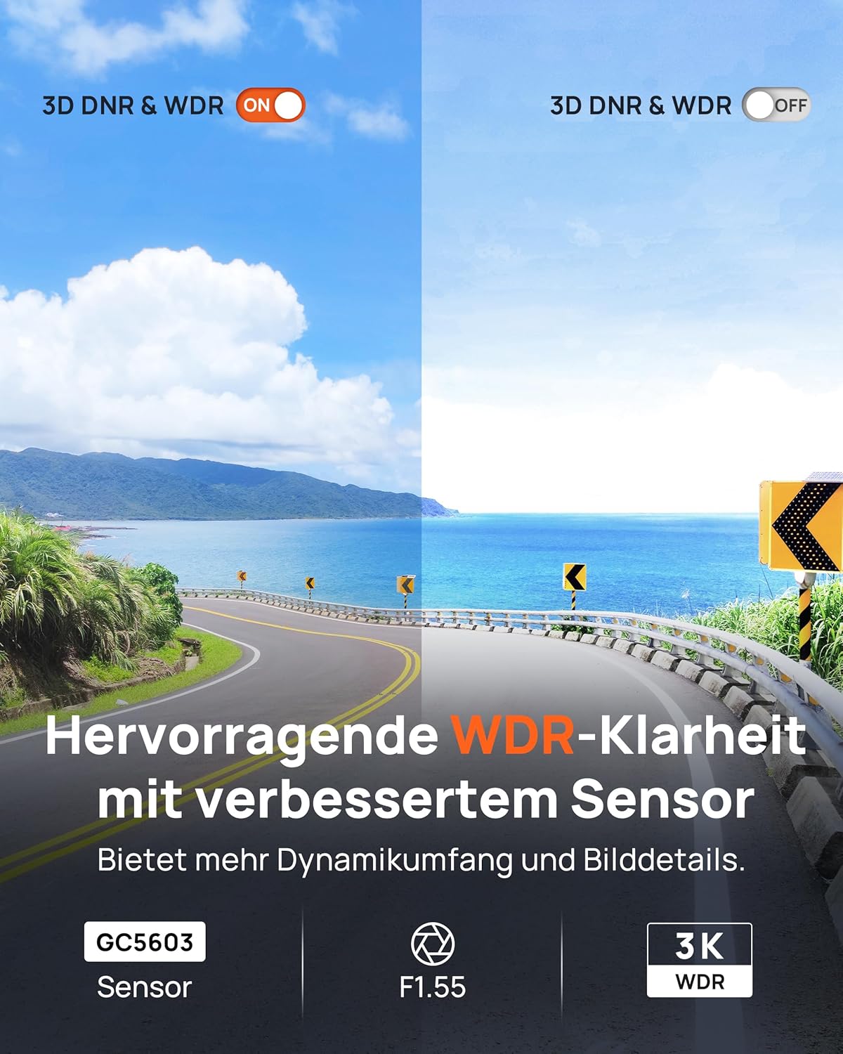 Thumbnail 5 de 70mai M310 Plus 3K Mini Dash Cam mit 1620P, WDR/WiFi & 24h Parküberwachung