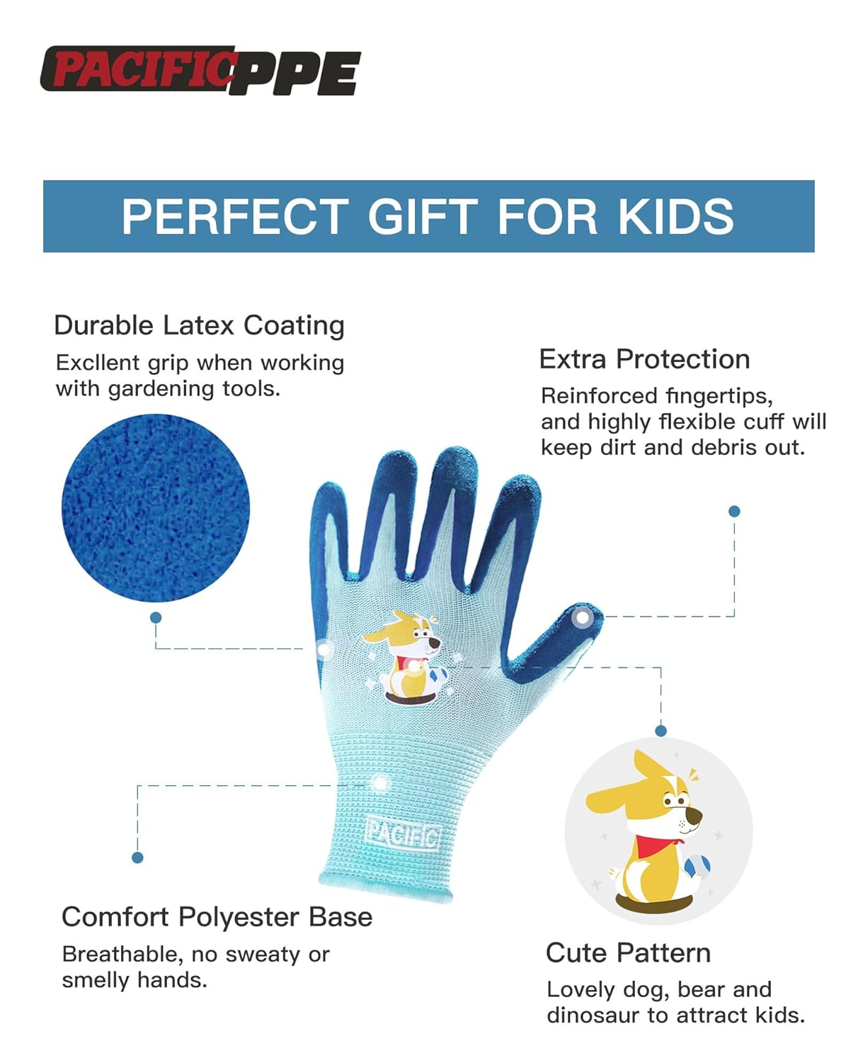 Thumbnail 1 de PACIFIC Guantes jardinería infantil XXXS