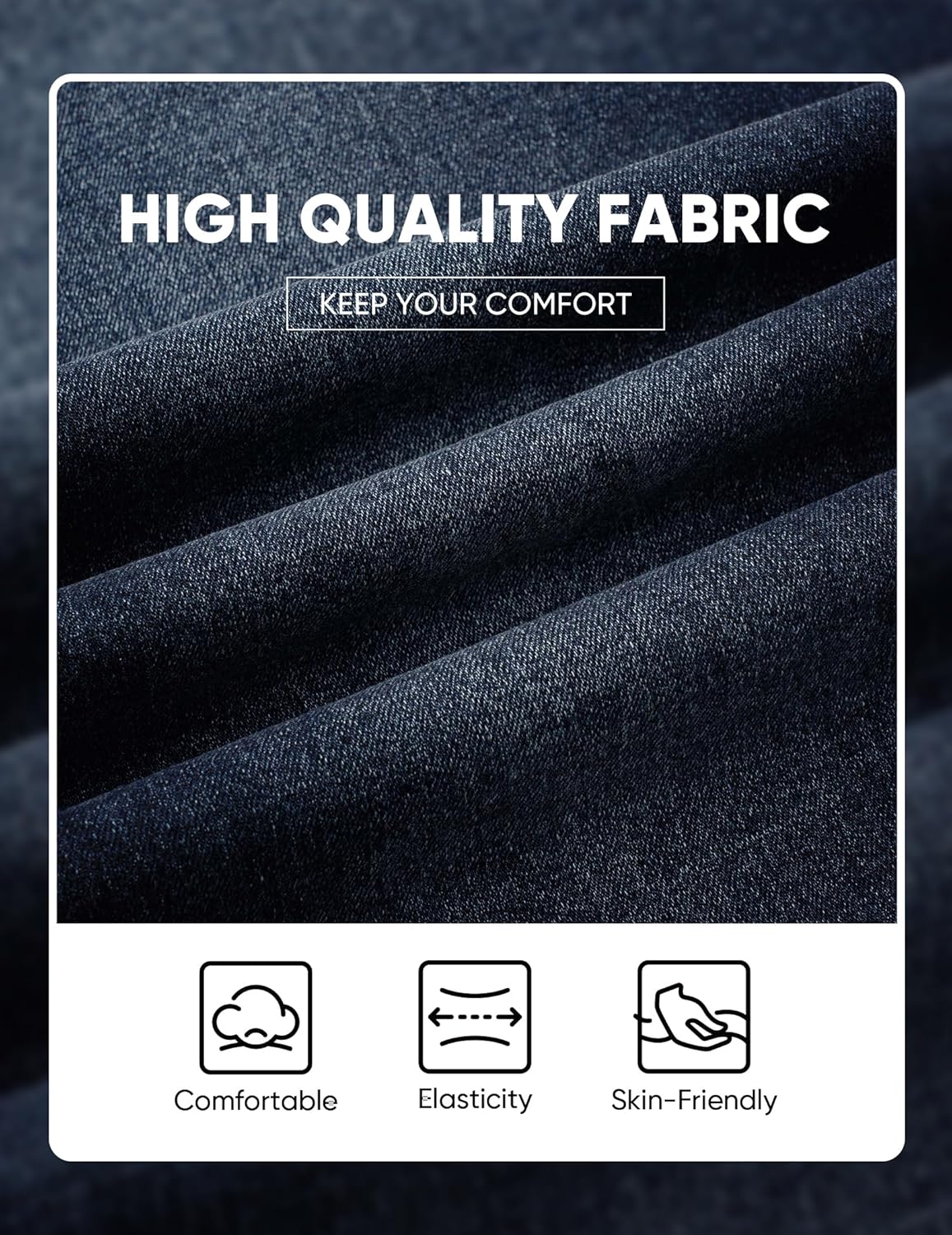 Thumbnail 3 de JMIERR Mens Baggy Jeans Stretch Casual Loose Fit Denim Pants