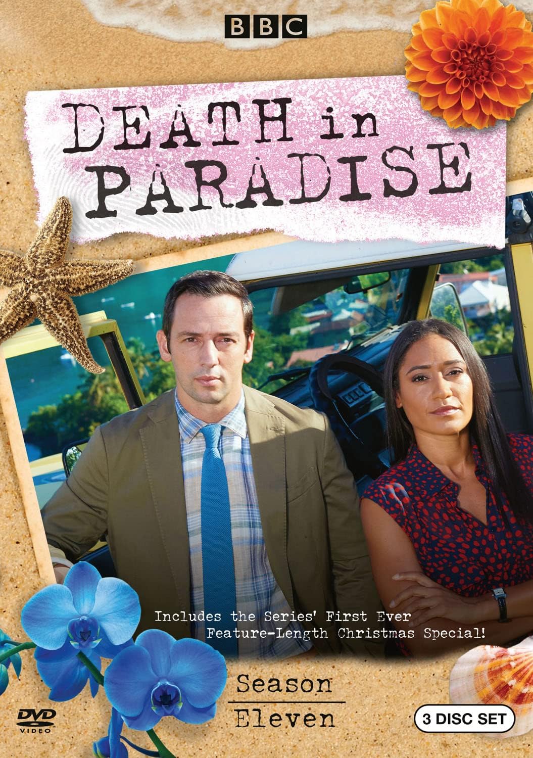Detalle de Death in Paradise: Season Eleven DVD, English-Language 3-Disc Set
