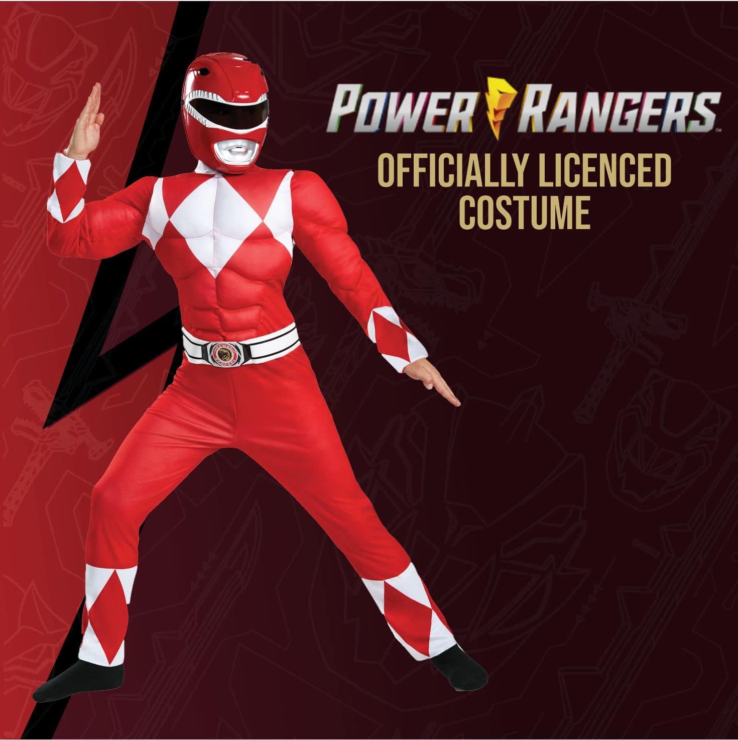 Thumbnail 2 de Red Ranger Kids' Costume