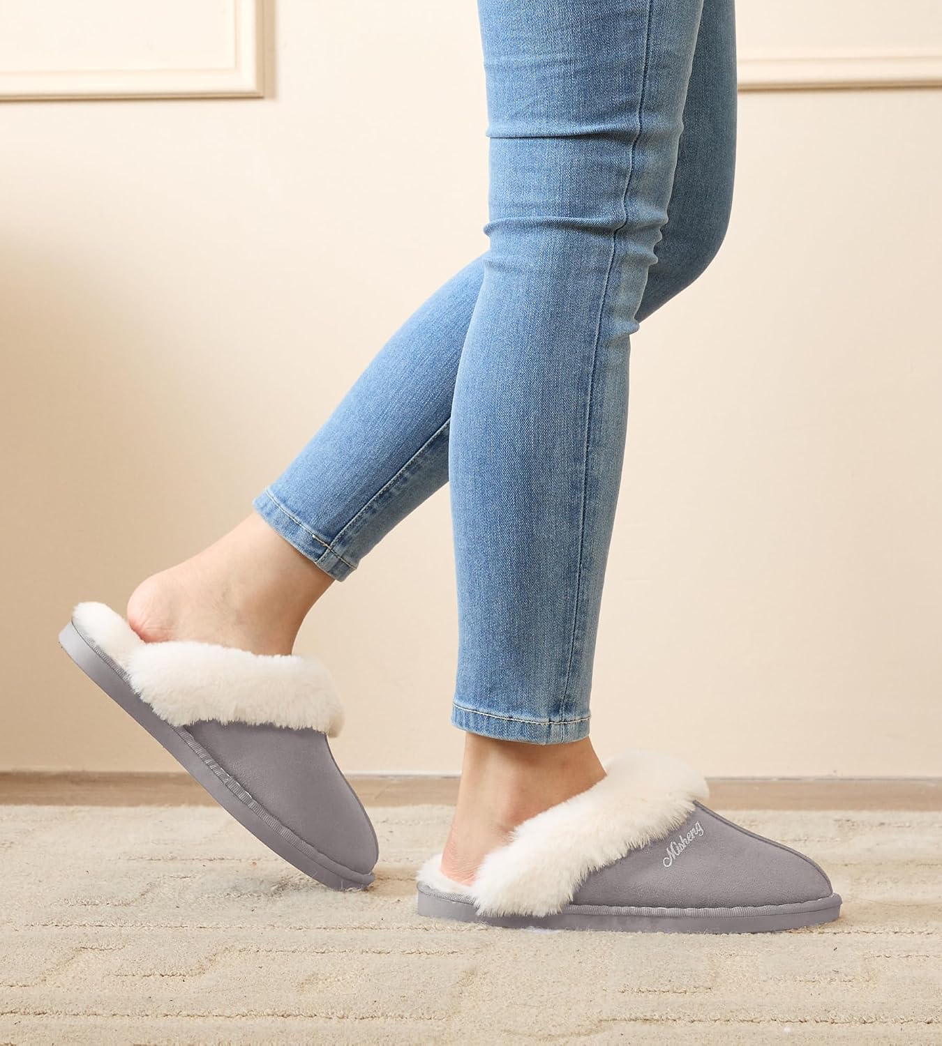 Detalle de Donpapa Pantofole Peluche con Memory Foam 42.5/44