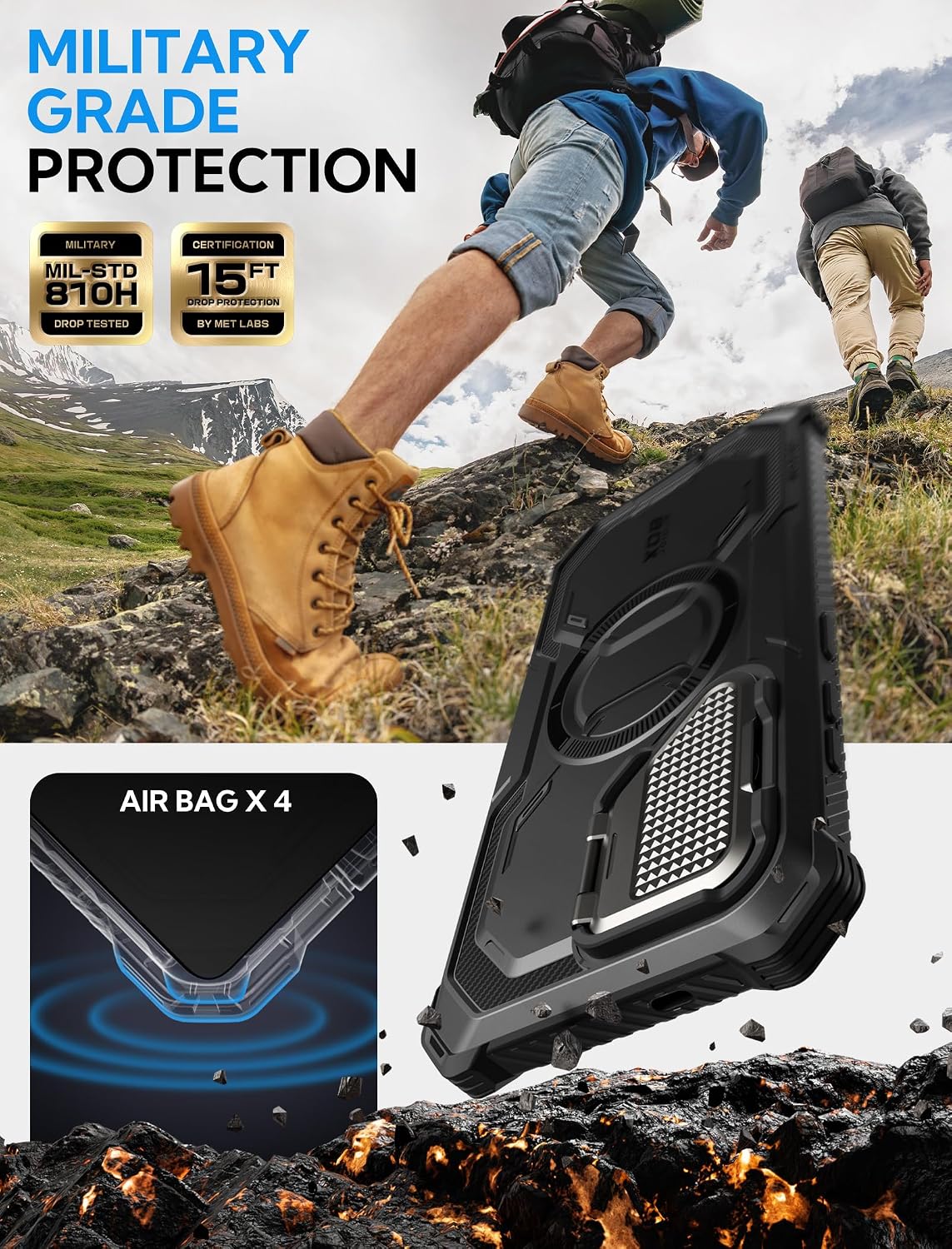 Detalle de i-Blason Armorbox Case for Samsung Galaxy S25 Plus with MagSafe and Stand