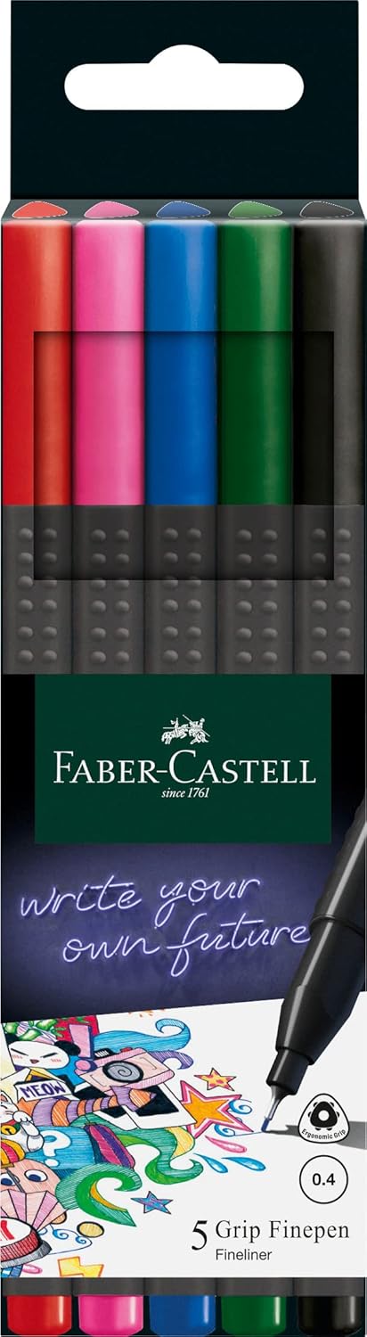 Thumbnail 6 de Faber-Castell 151630 Box mit 30 Grip Finelinern – 0,4 mm, ergonomischer Griff