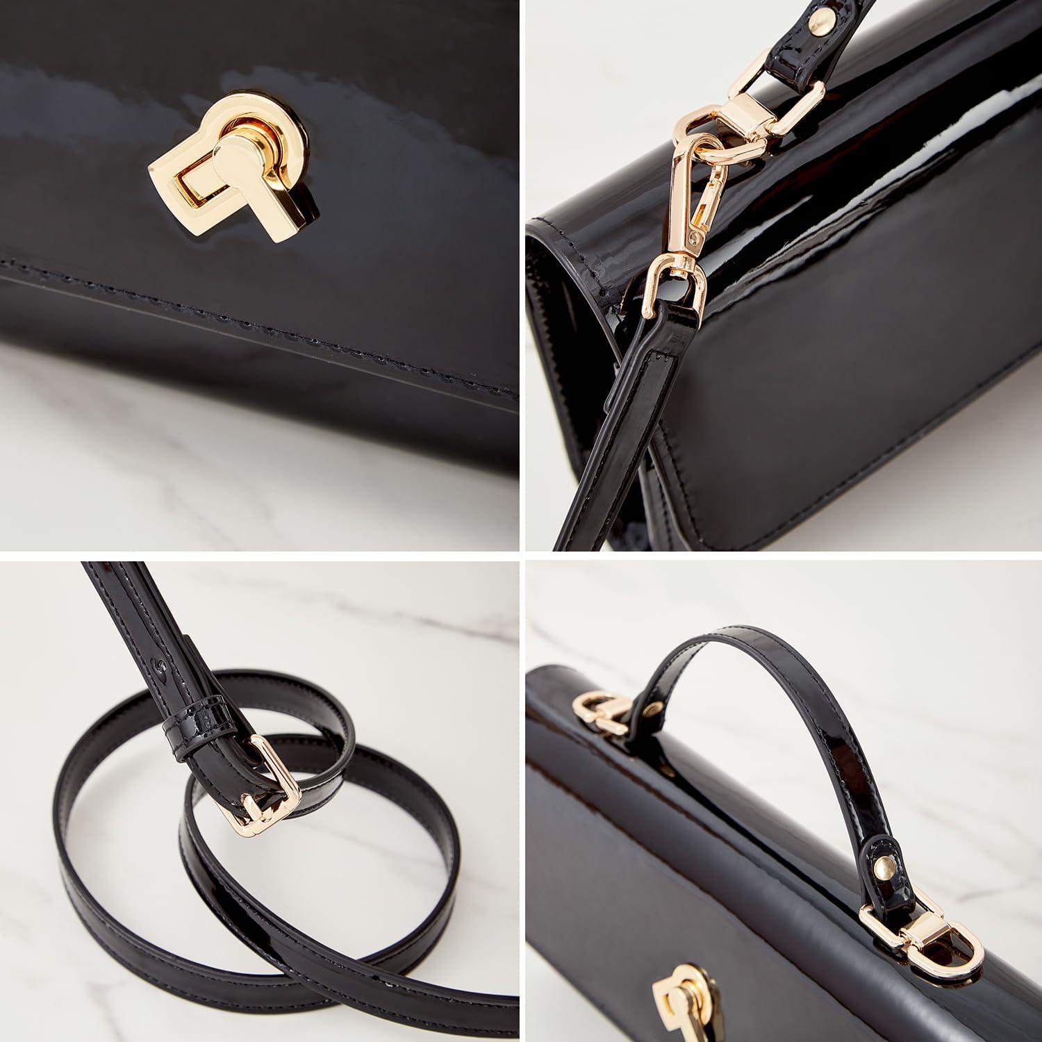 Detalle 1 de Huralona Evening Clutch in PU Leather
