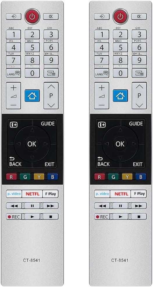 Detalle de Gvirtue 2-Pack Replacement Remote CT-8541 / CT8541 (30101774, RC42150P) for Toshiba UHD Freview HD LCD/LED TVs