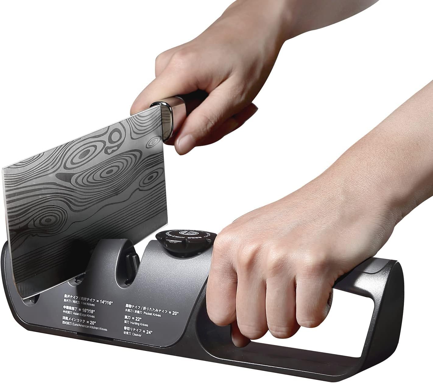 Thumbnail 3 de MITSUMOTO SAKARI Knife Sharpeners 3-Stage Manual Knife Sharpener, 14°–24°