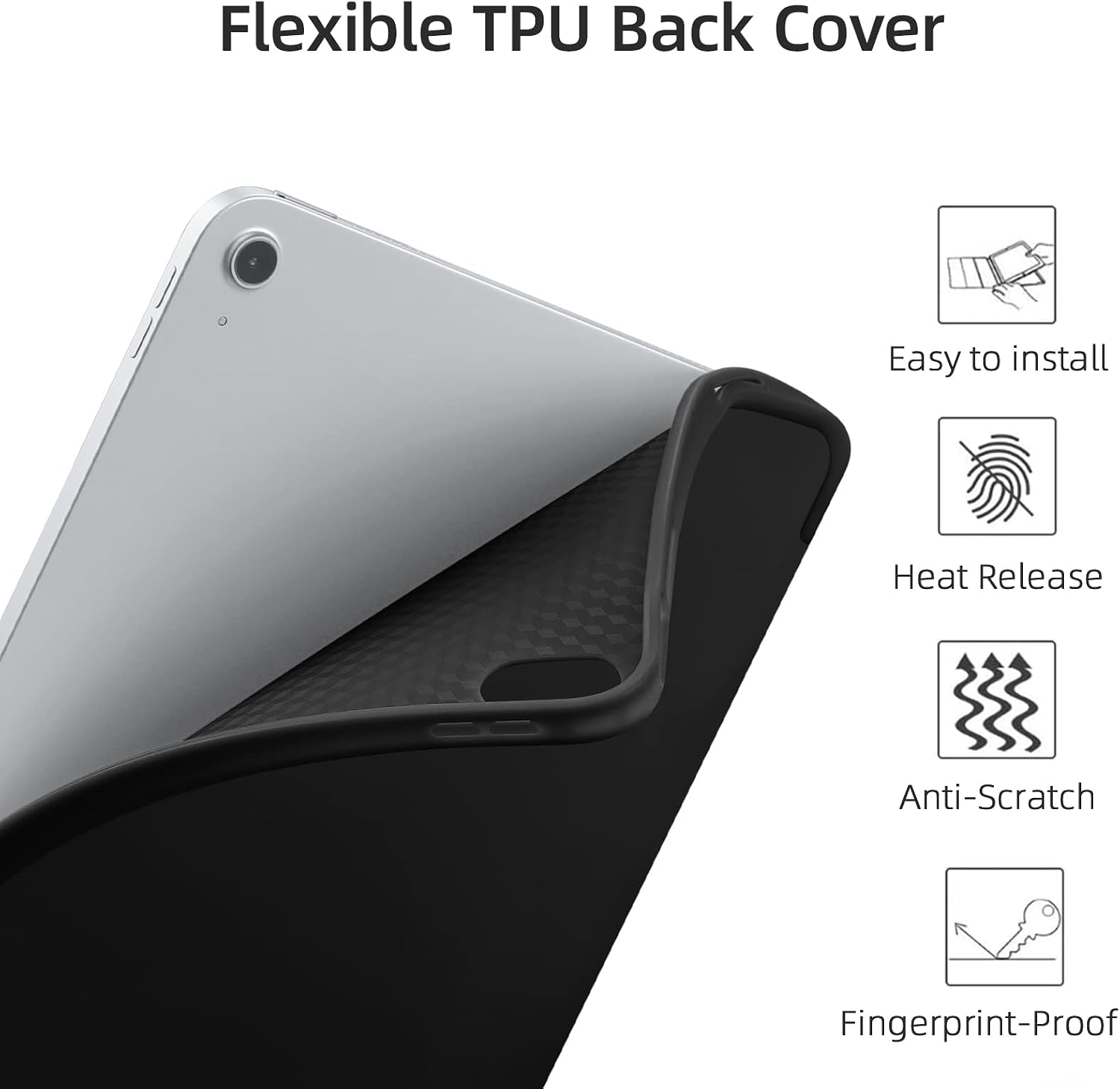 Detalle de Vobafe iPad Air 11-inch case 2024 with pencil holder