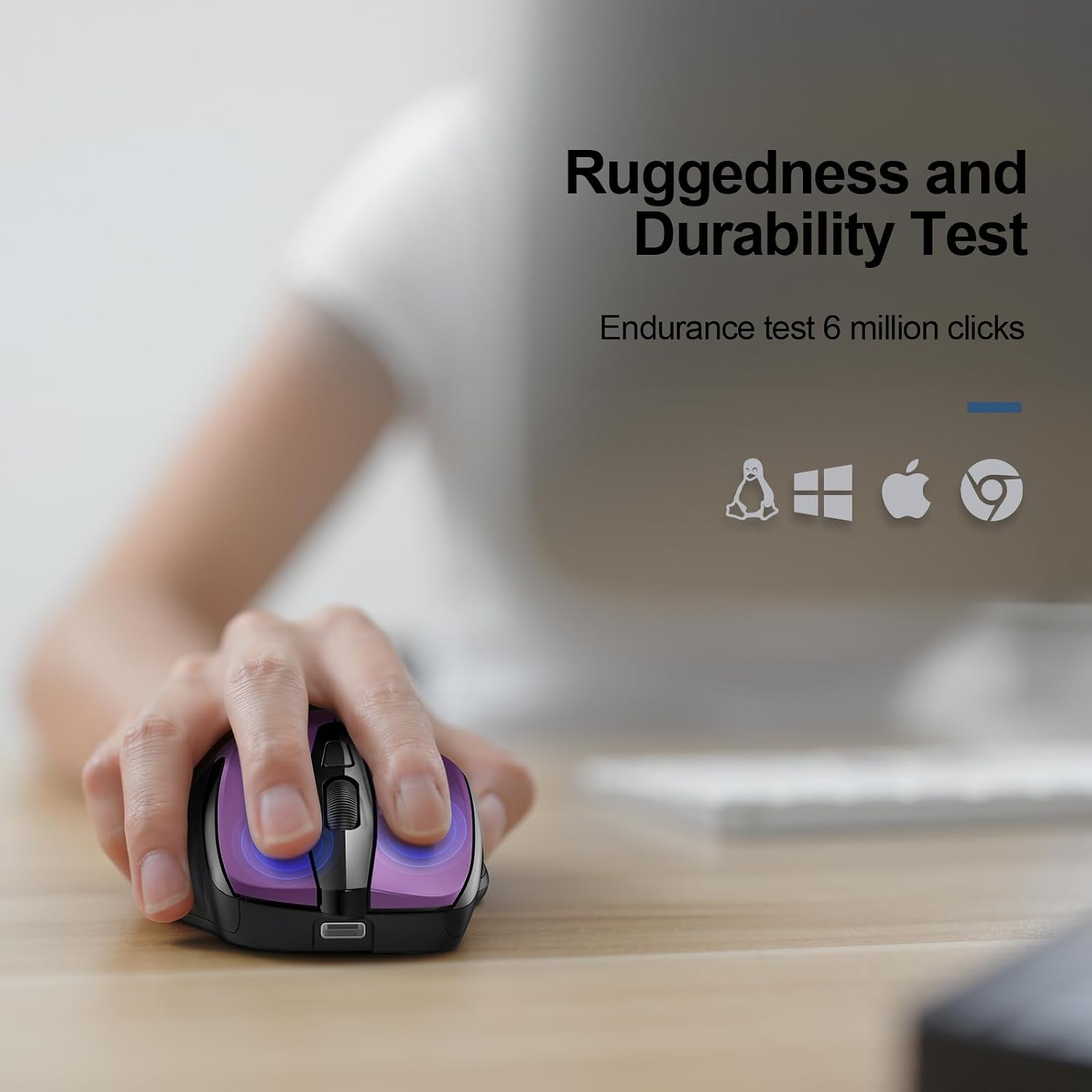 Detalle 2 de TECKNET Rechargeable Wireless Mouse 4800DPI