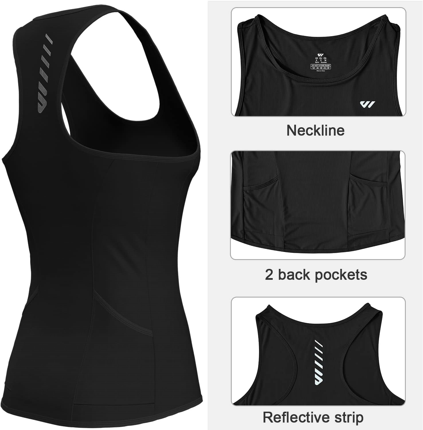 Detalle de Lo.gas Damen Ärmelloses Fahrradtrikot – Atmungsaktiv, Leicht und Vielseitig