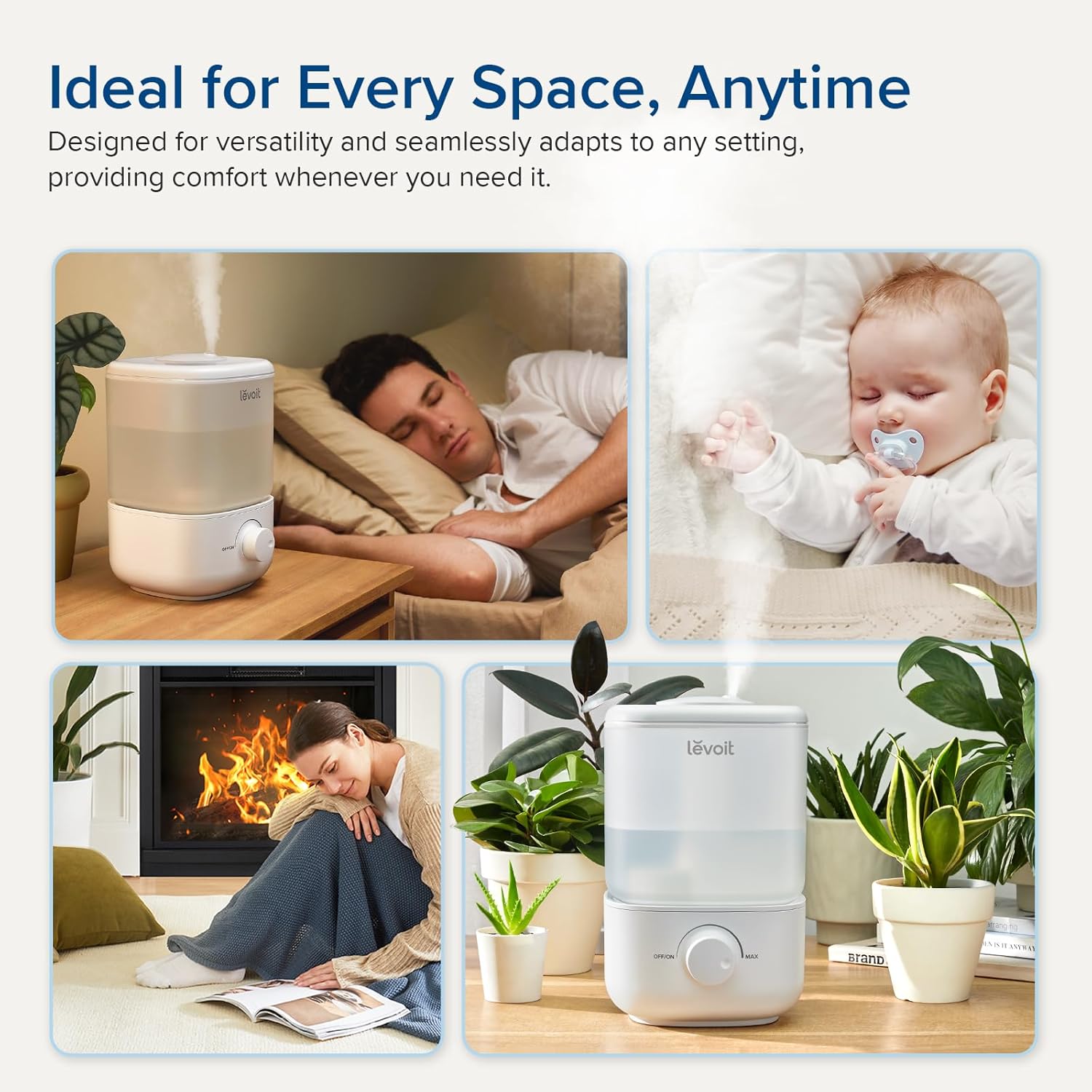 Detalle 2 de LEVOIT Humidifier for Bedroom 25H 💧