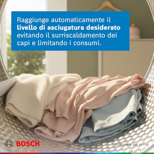 Thumbnail 4 de Bosch WTH85218II Serie 4: asciugatrice a pompa di calore da 8 kg, Bianco