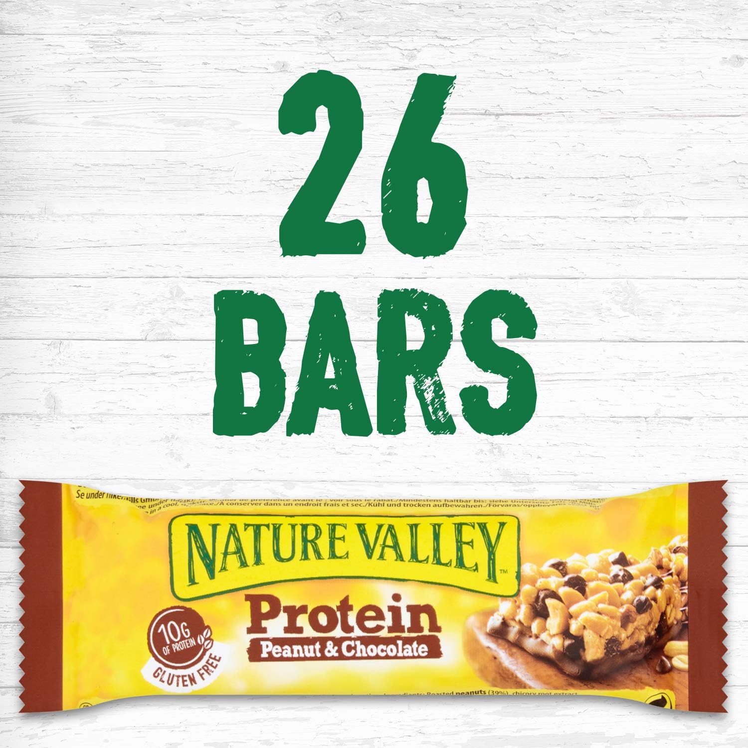 Thumbnail 3 de Nature Valley Protein Peanut & Chocolate Gluten Free Cereal Bars – 26 x 40g