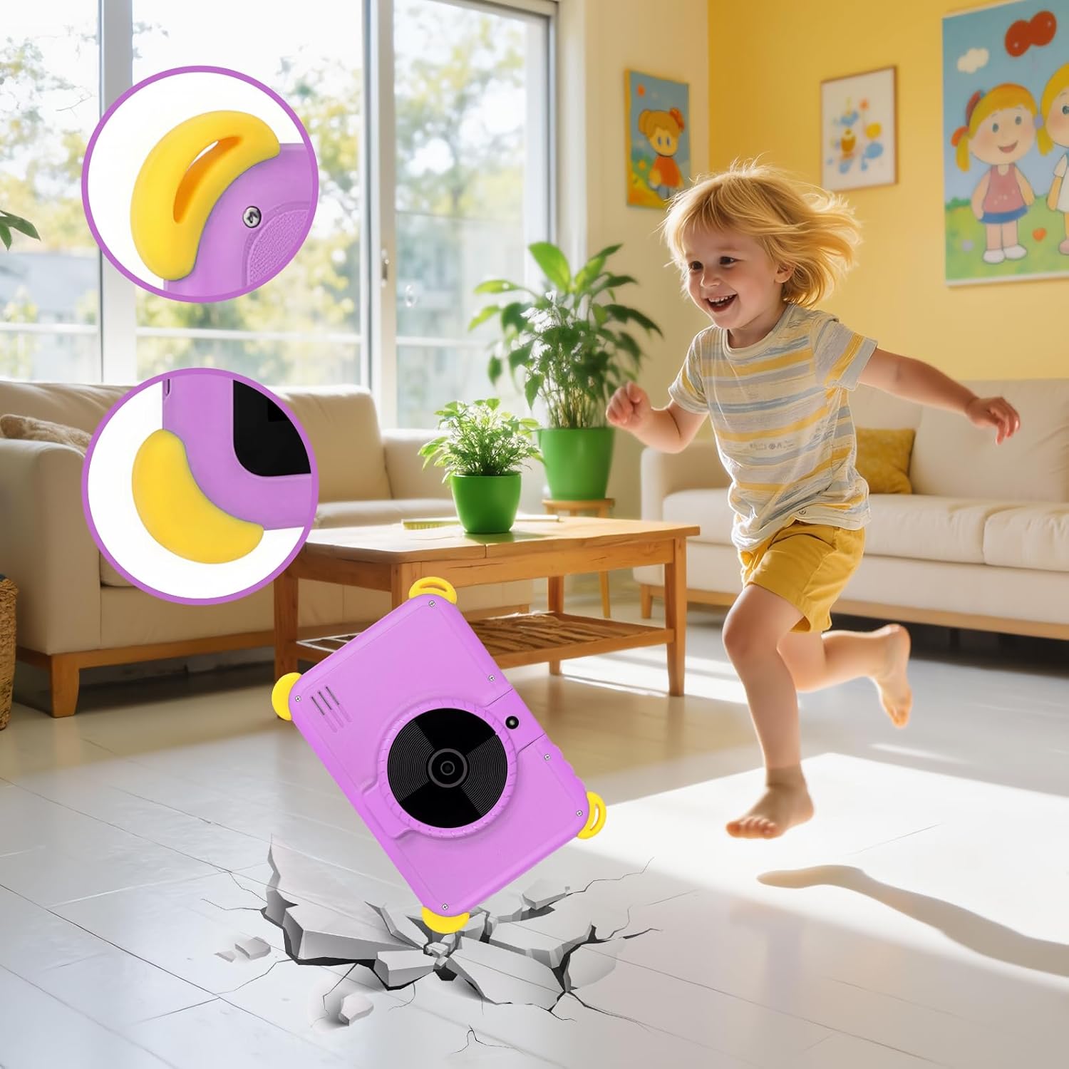 Thumbnail 6 de Kids Tablet 7 inch Android 15 with Parental Control, AI Dual Cameras & Learning (Purple, WiFi 6/BT 5.3)