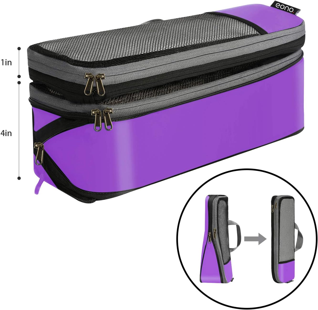 Detalle de Eono compression packing cubes set