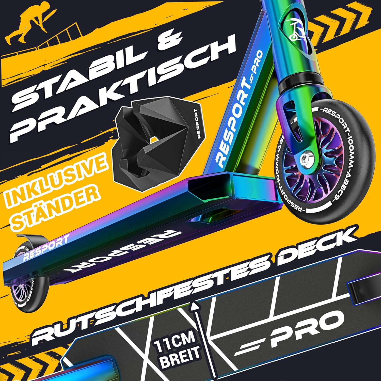Thumbnail 2 de RE:SPORT REVO PRO Stunt Scooter 110 mm
