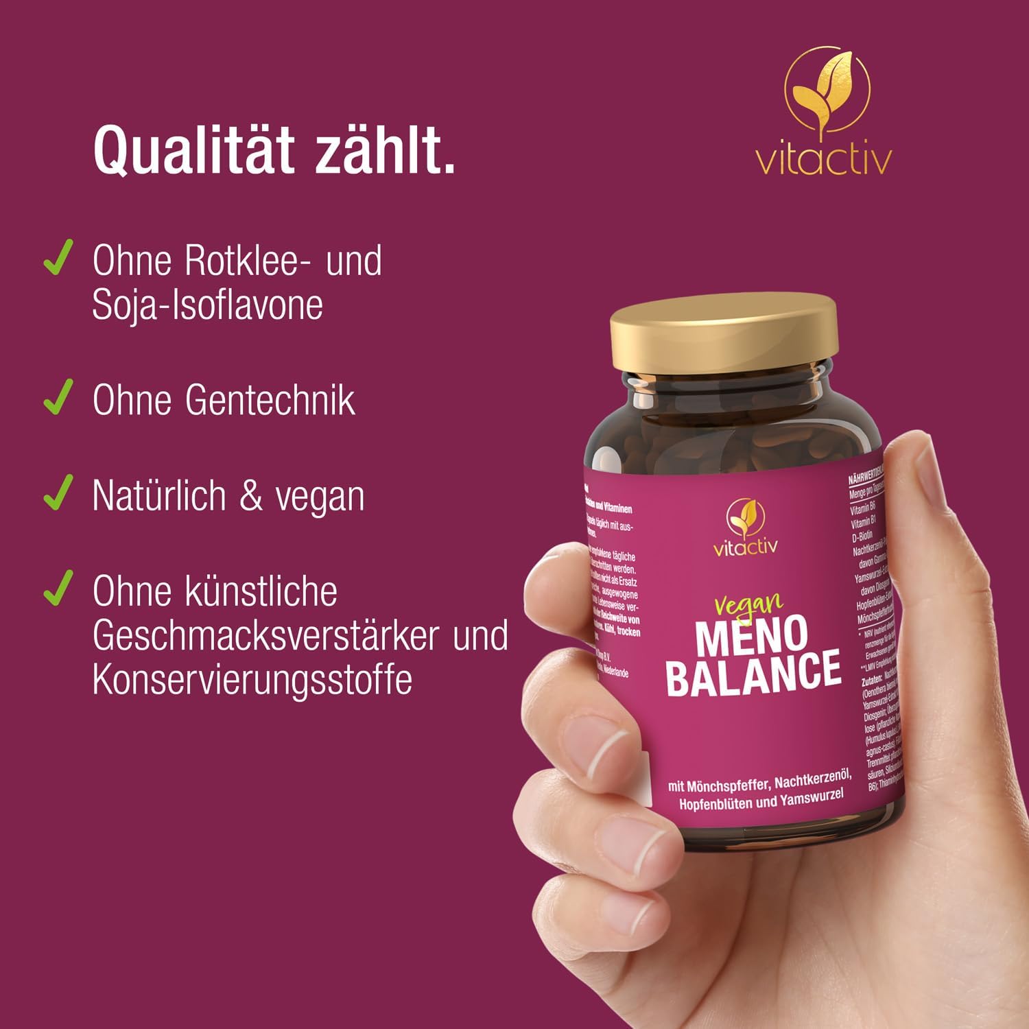 Detalle 2 de VITACTIV MenoBalance Wechseljahre Kapseln 180 Stück