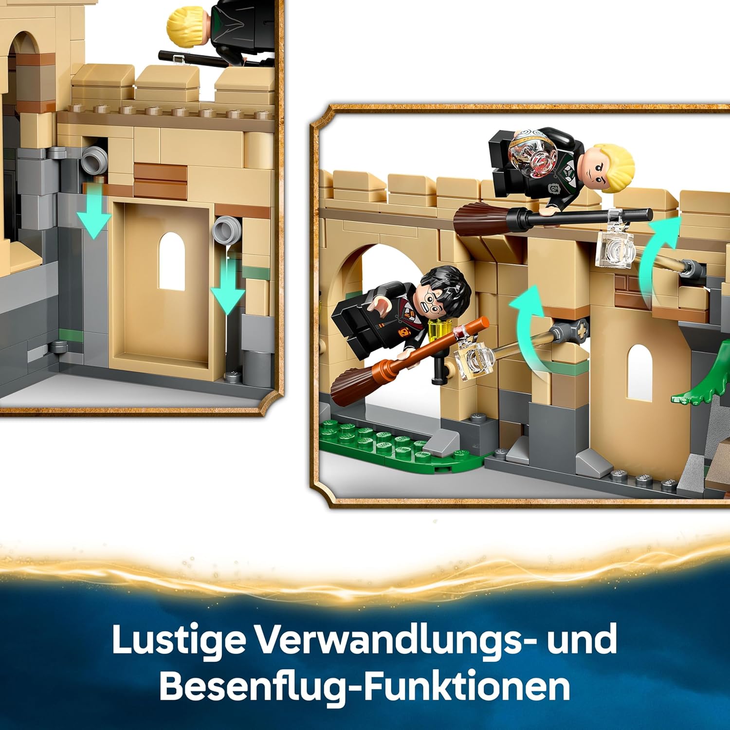 Thumbnail 4 de LEGO Harry Potter 76447 Schloss Hogwarts: Flugstunden – Abenteuer-Spielset mit 6 Minifiguren