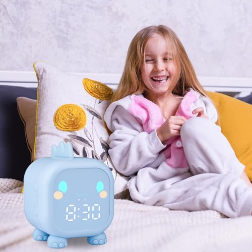Thumbnail 5 de Ayybboo Réveil Lumineux pour Enfants, horloge numérique LED avec veilleuse 🕰