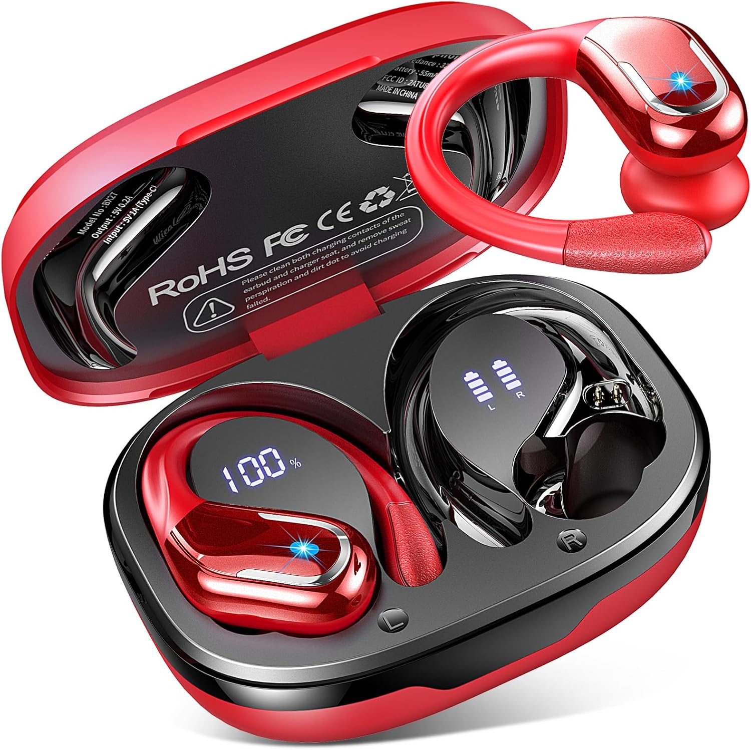 Thumbnail 6 de Wireless Earbuds Sport with 75Hrs Battery, Bluetooth 5.4 and IP7 Waterproof for Workout
